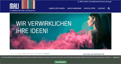 Desktop Screenshot of mali-folienbeschriftung.de